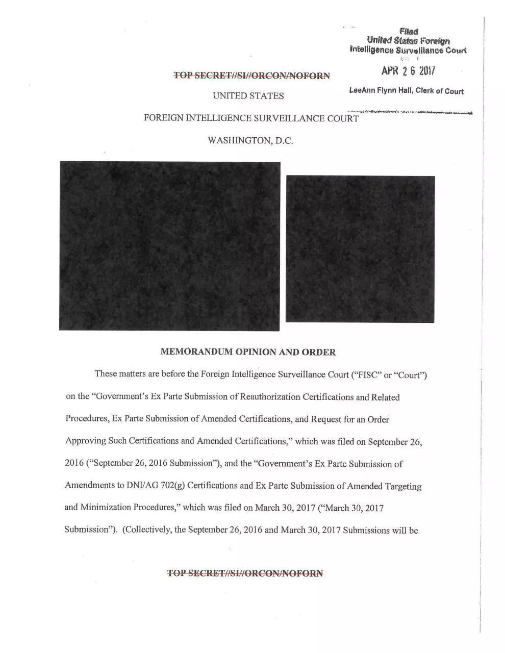 Page 1 of 99, FISA