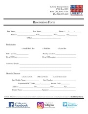 Page 1, RESERVATION FORM RESERVATION AGREEMENT