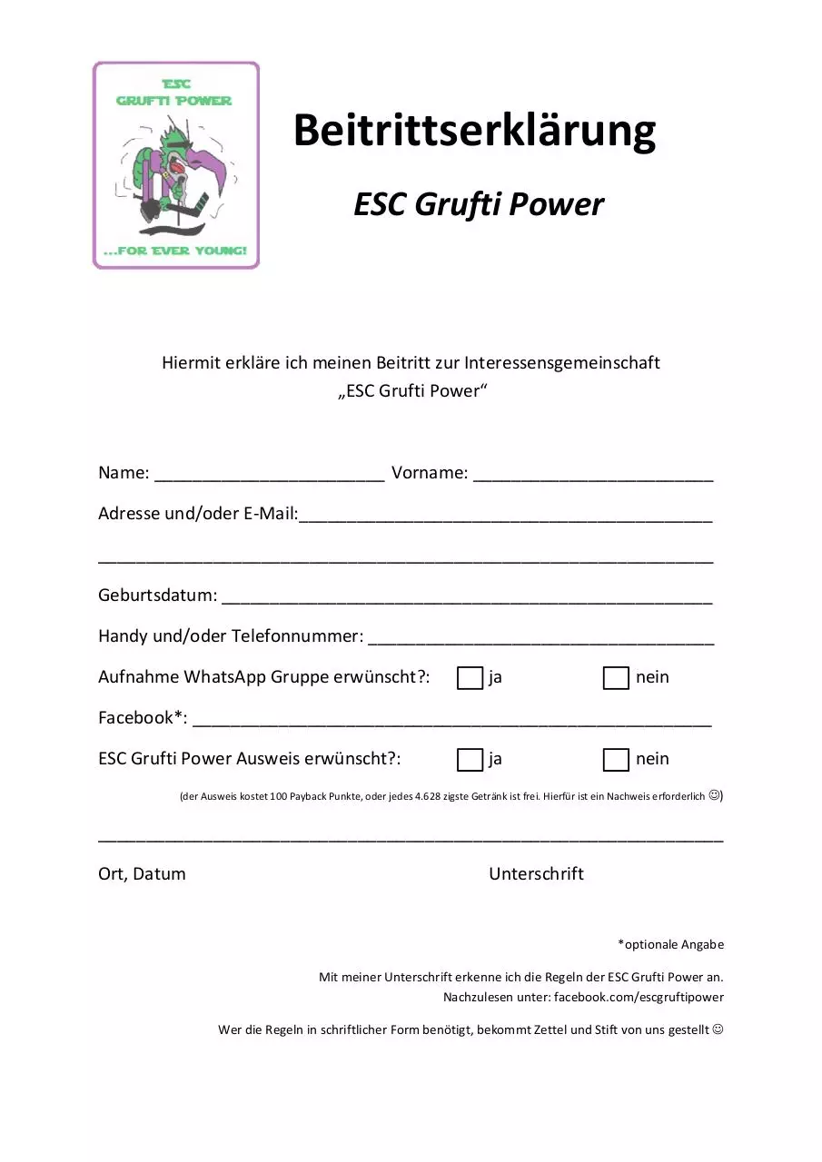 Document preview - Beitrittserklärung_ESC_Grufti_Power.pdf - Page 1/1
