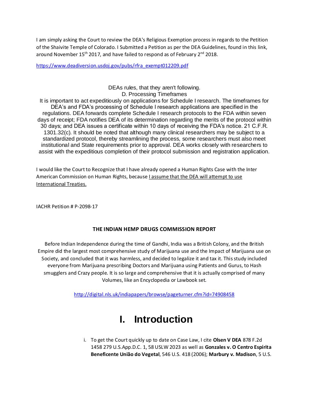 Request-for-Judicial-Review-DEA-Exemption-Process.pdf - page 2/15