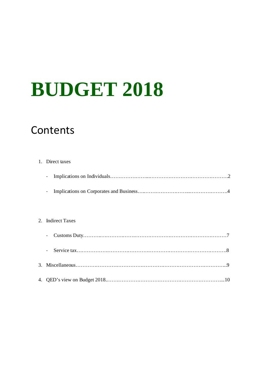QED Budget highlights 2018.pdf - page 2/13