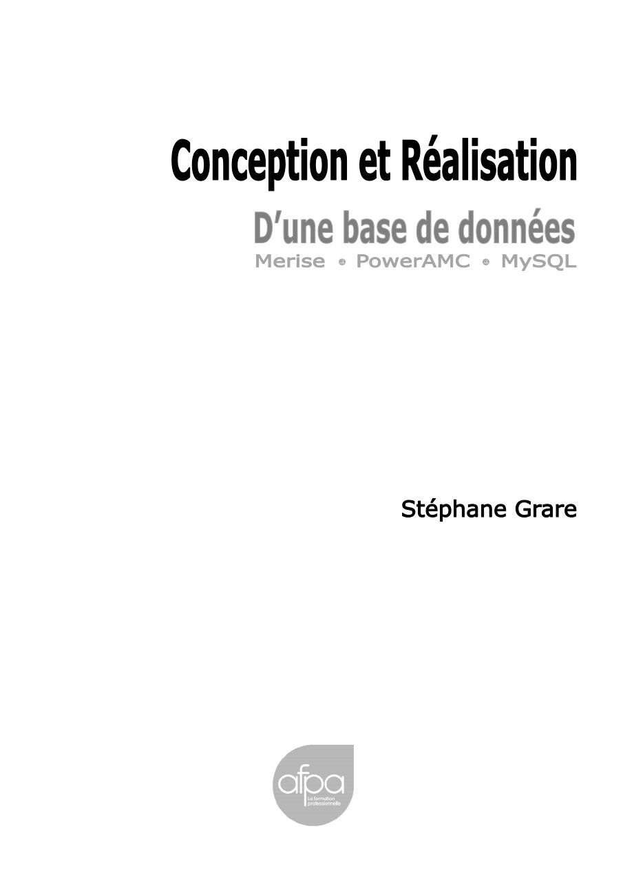 Conception Et RÃ©alisation (MySQL).pdf - page 2/62