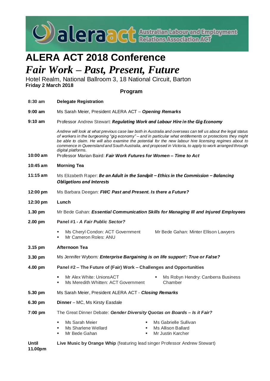 Document preview ALERA ACT 2018 Conference Program Final.pdf - page 1/1