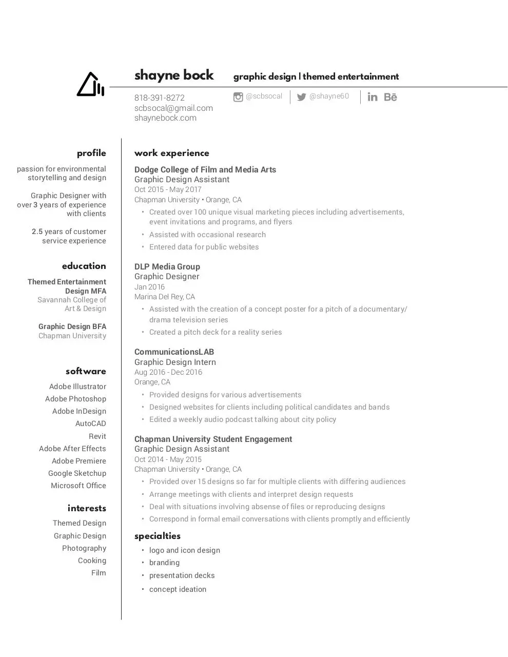 Page 1 of 1, 2.18.18 Resume