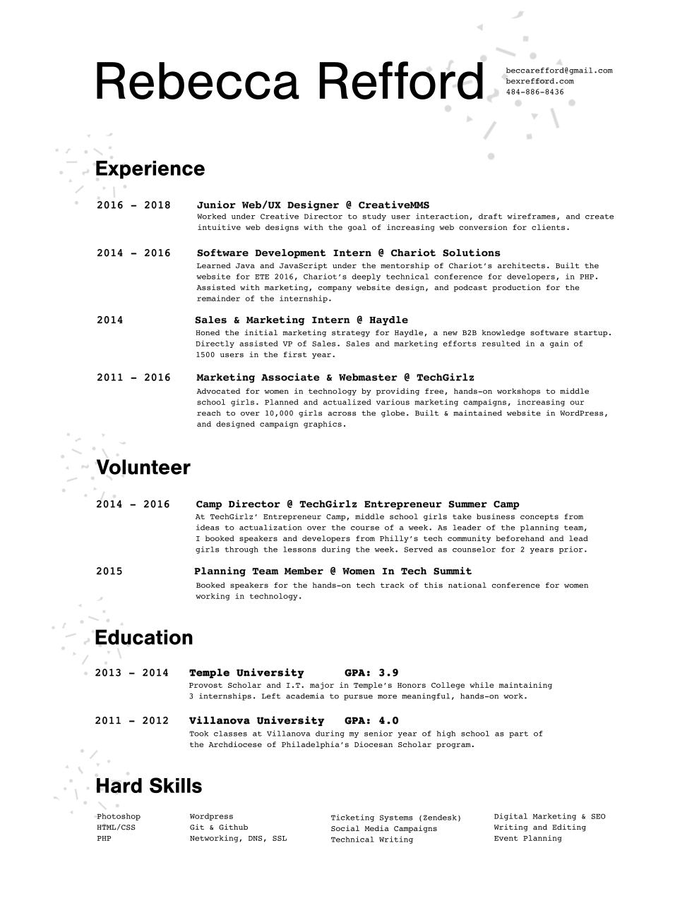 Document preview BeccaResume-Final.pdf - page 1/1