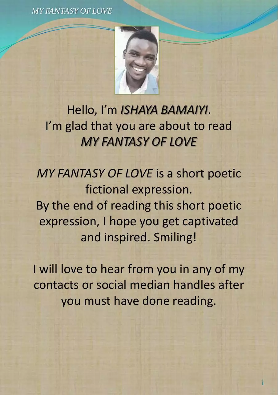 Page 2 of 7, MY FANTASY OF LOVE