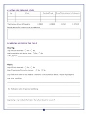 Page 3, Padmawati Convent School Admission Form