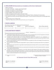 Page 4, Padmawati Convent School Admission Form