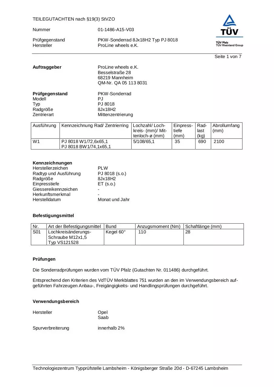 Page 1 of 7, PJ.8018 35 5 108 651 W1 VS V3