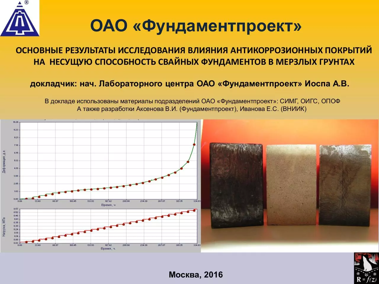 Page 1 of 9, Презентация Фундаментпроект