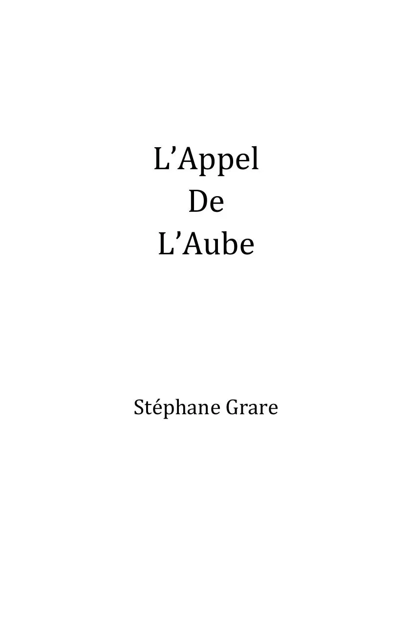 Page 4 of 36, L'Appel De L'Aube