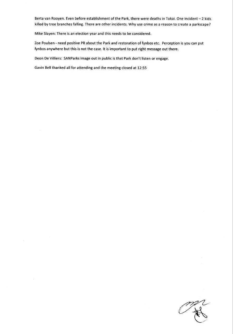 Page 5 of 5, Lower Tokai Meeting 19 July 2016
