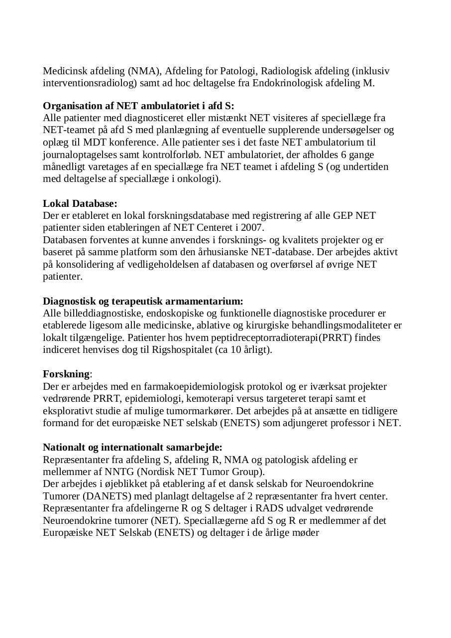 Document preview Beskrivelse af Syddansk NET center.pdf - page 2/3