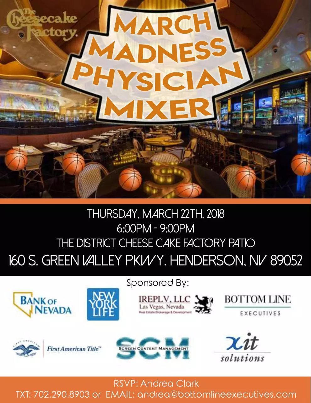 Page 1 of 1, March Madness Physician Mixer Invitation