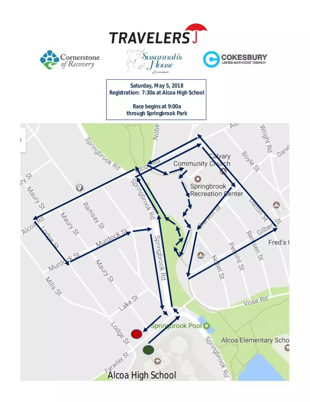 Page 1 of 1, 2018 Race Route 03 11 18
