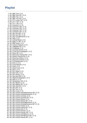 Page 1, Channel List