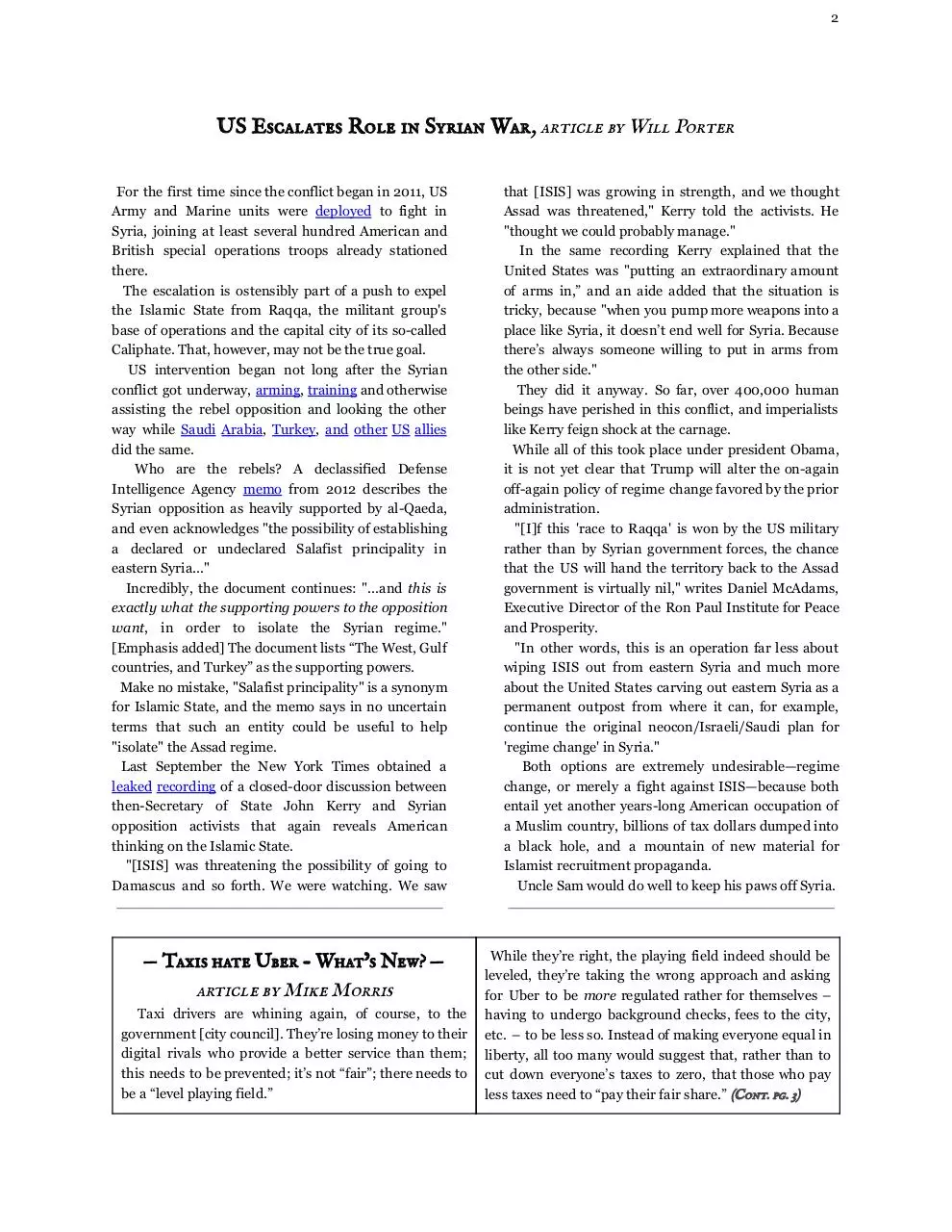 Page 2 of 16, The Front Range Voluntaryist Issue #2