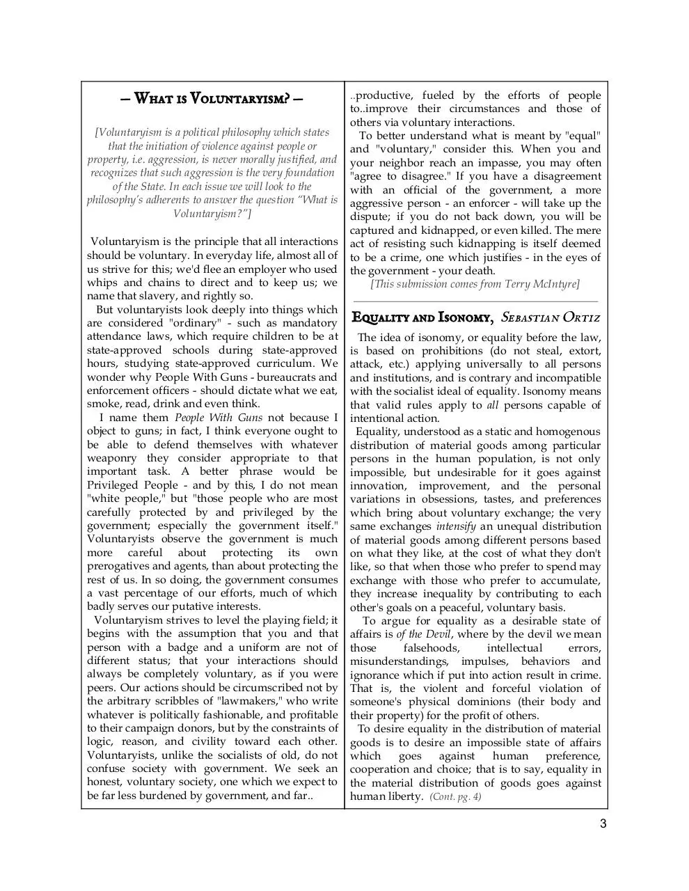 Page 3 of 24, The Front Range Voluntaryist Issue #4