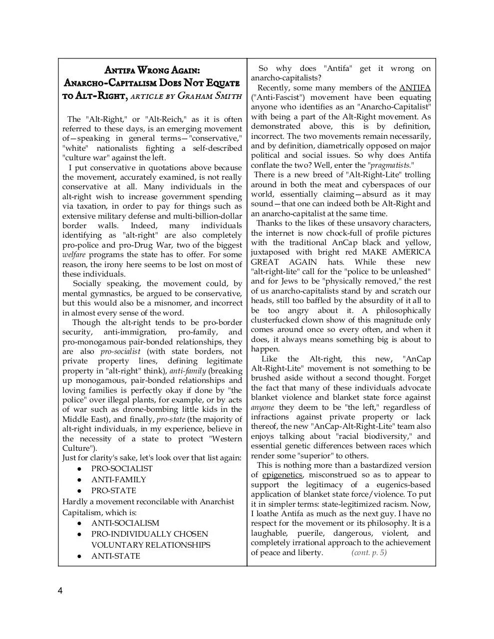 Page 4 of 28, The Front Range Voluntaryist Issue #6