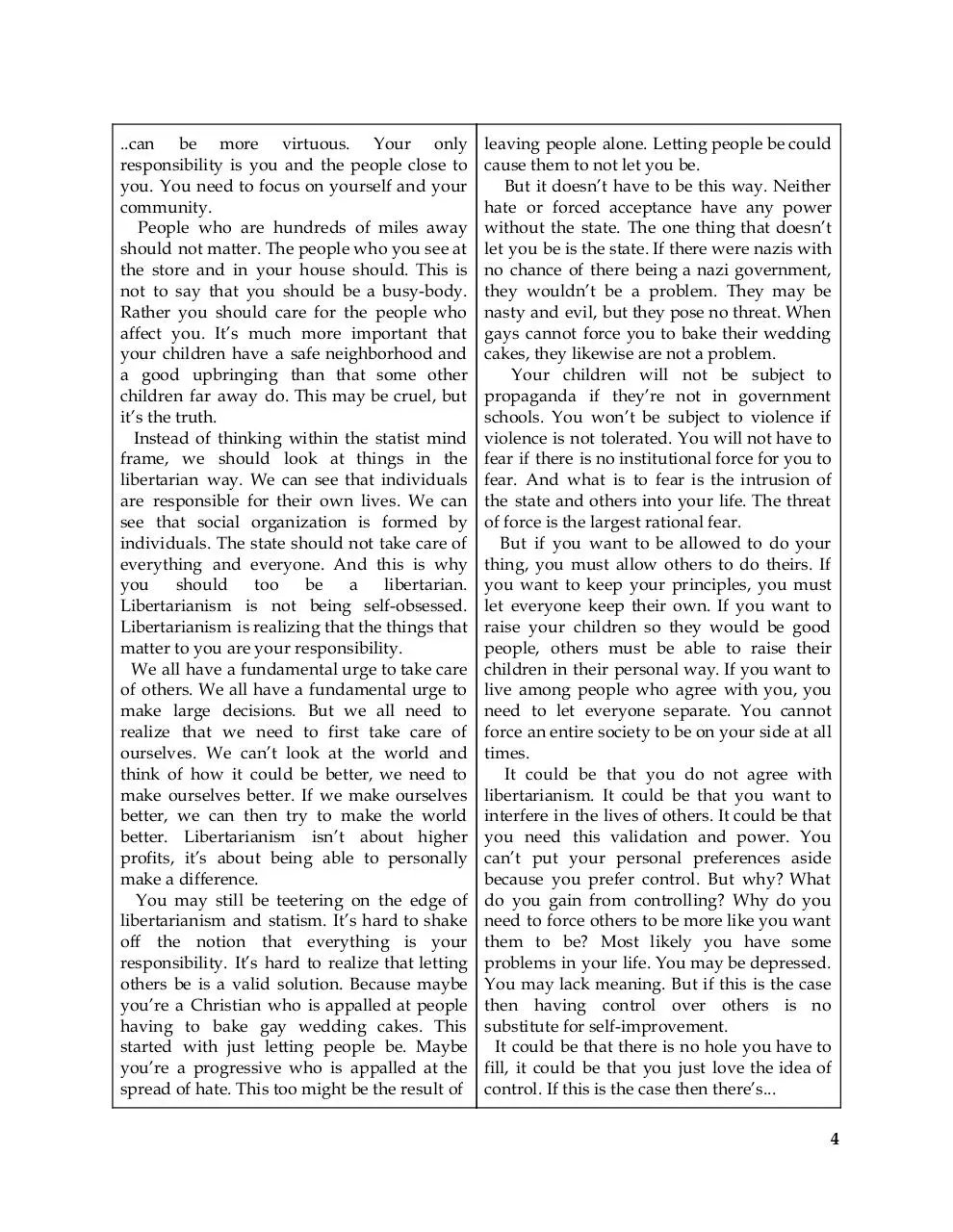 Page 4 of 22, The Front Range Voluntaryist Issue #9