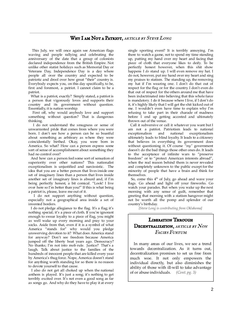 Page 2 of 28, The Voluntaryist Issue #5 Google Docs