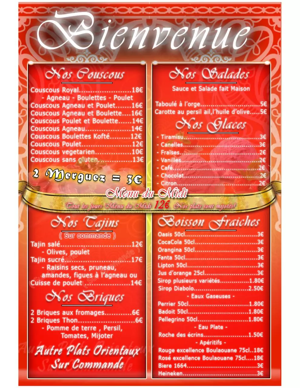 Page 1 of 1, elsalam menu