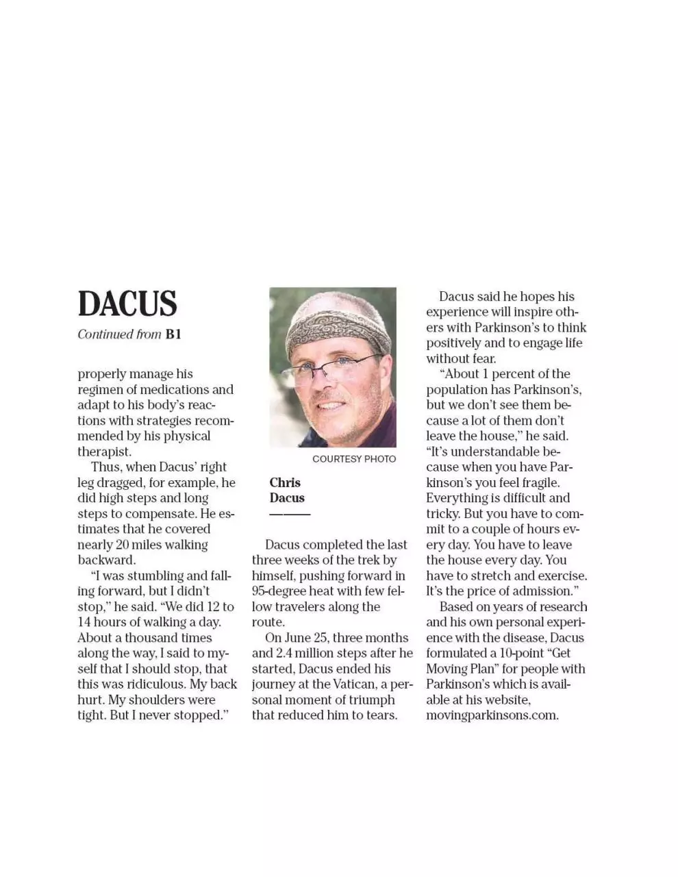 Page 2 of 2, HNL ADV article