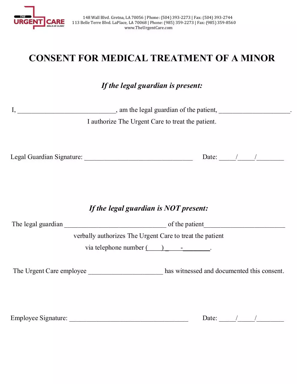 Page 1 of 1, Minor Form