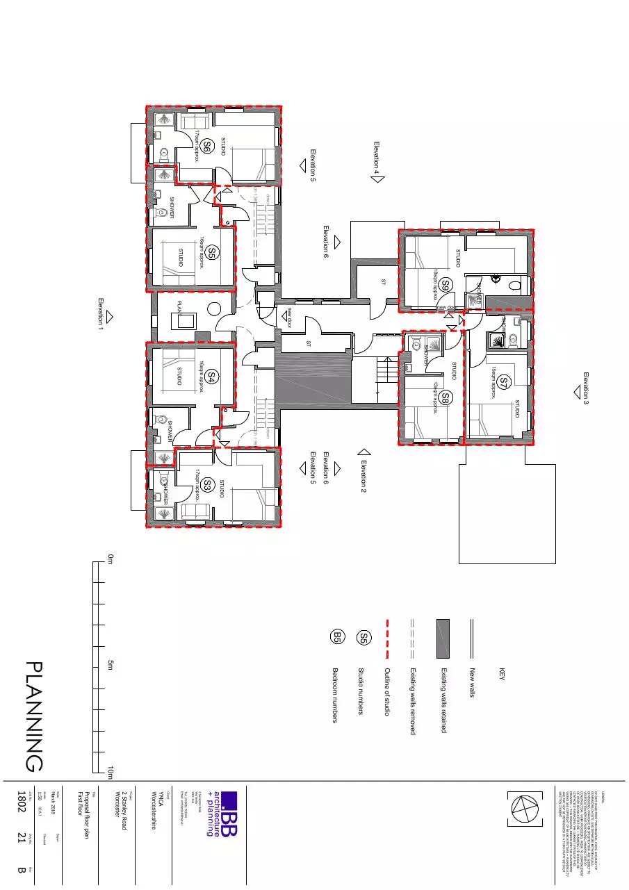 Page 1 of 1, 21B proposed floor plan first