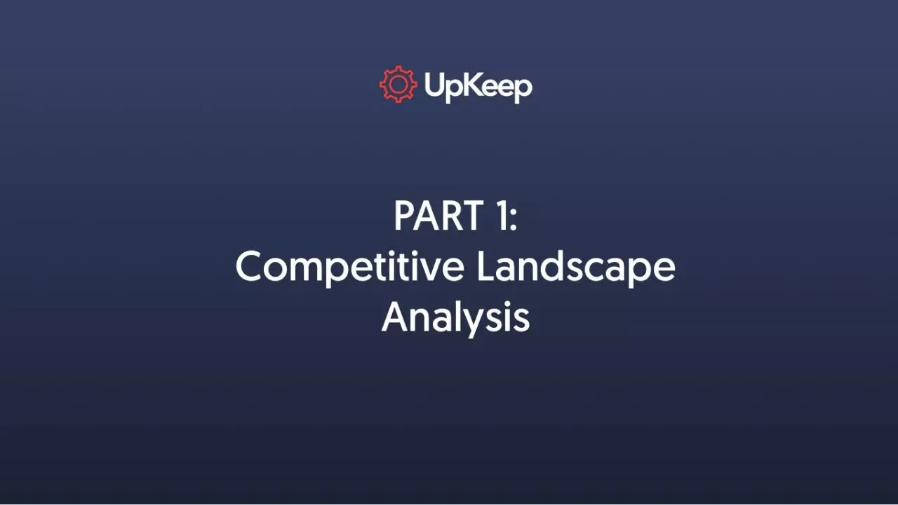 Page 4 of 19, CMMS Competitive Analysis