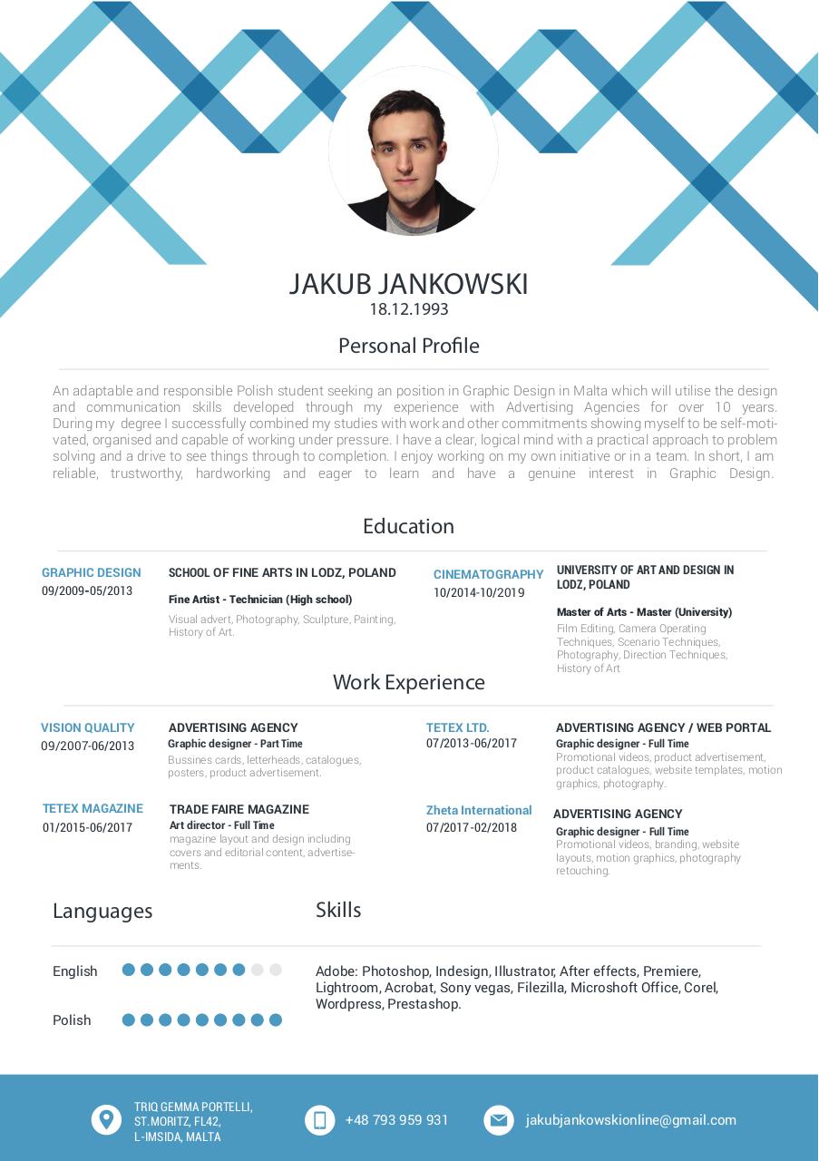 Document preview Jakub Jankowski - Resume.pdf - page 1/1