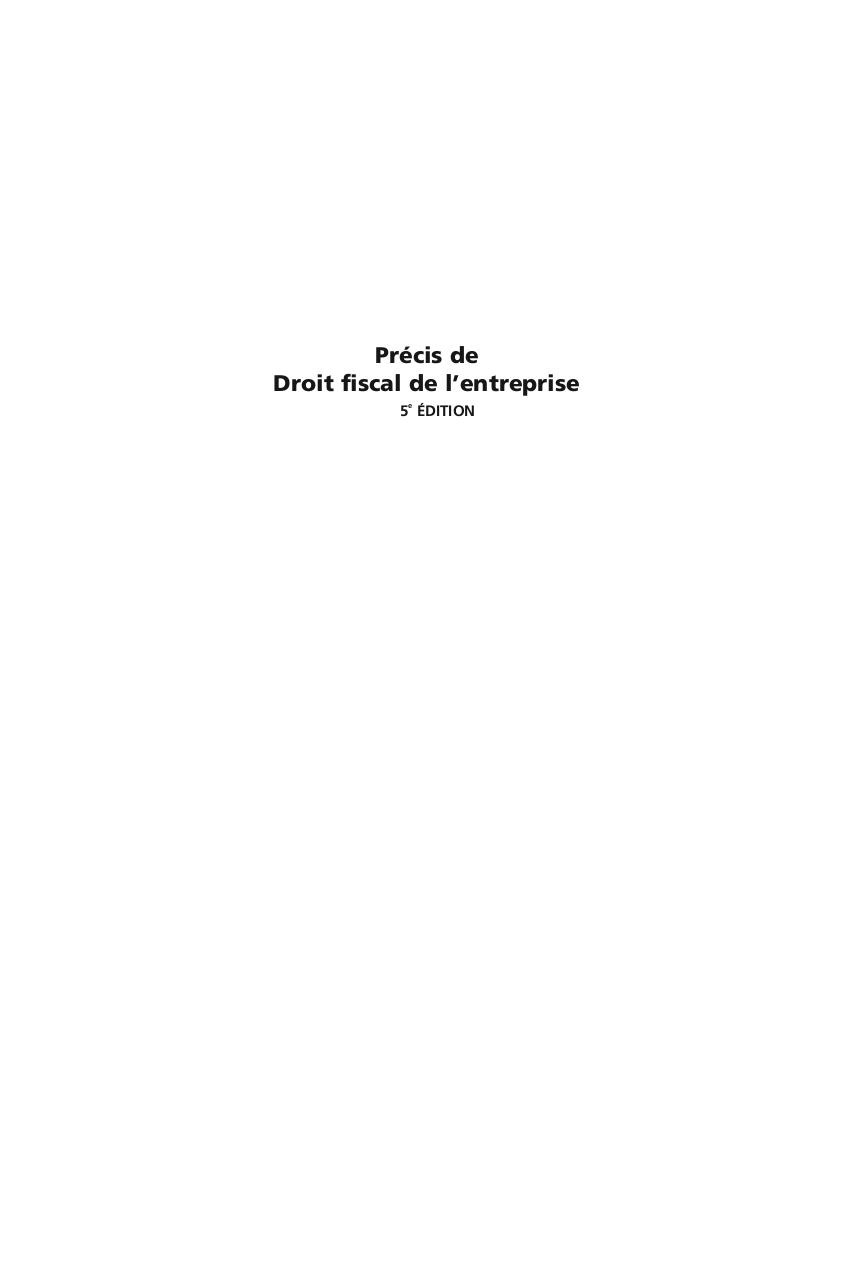 2016 - PrÃ©cis de Droit Fiscal de l'Entreprise.pdf - page 1/798