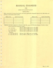 Page 3, Alfred Singer 650 Sweep Oscillator 653C