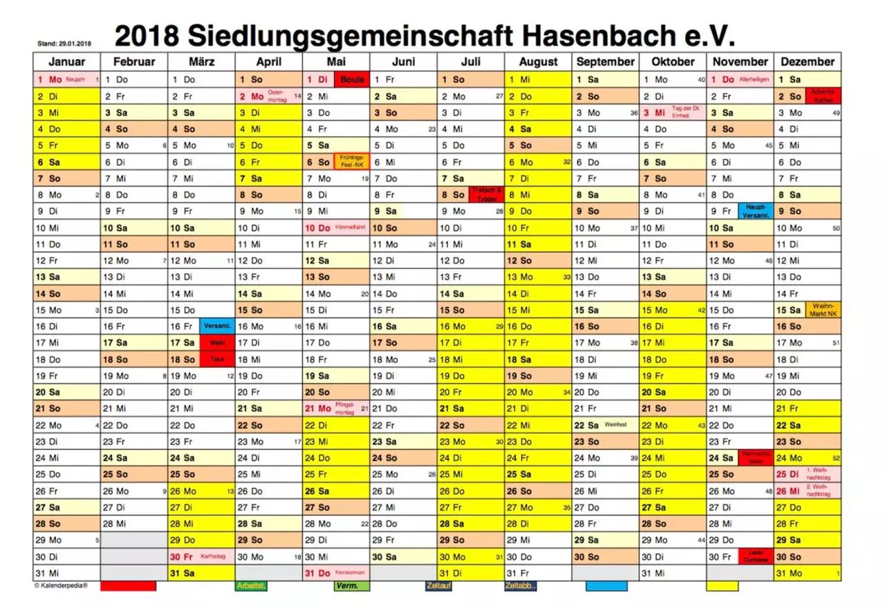 Page 1 of 1, SGHKalender2018O