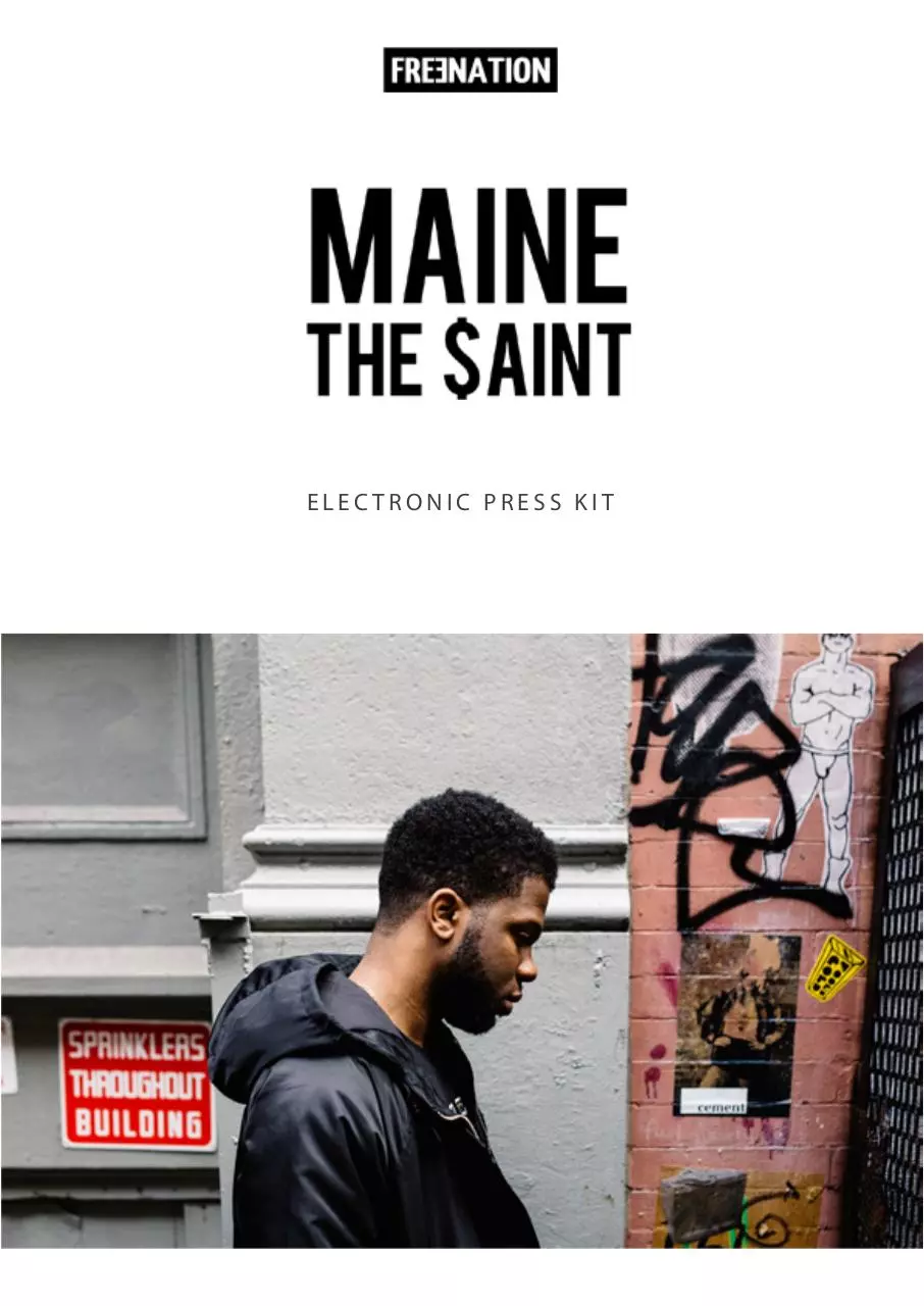 Page 1 of 9, MAINE THE SAINT 2017 EPK