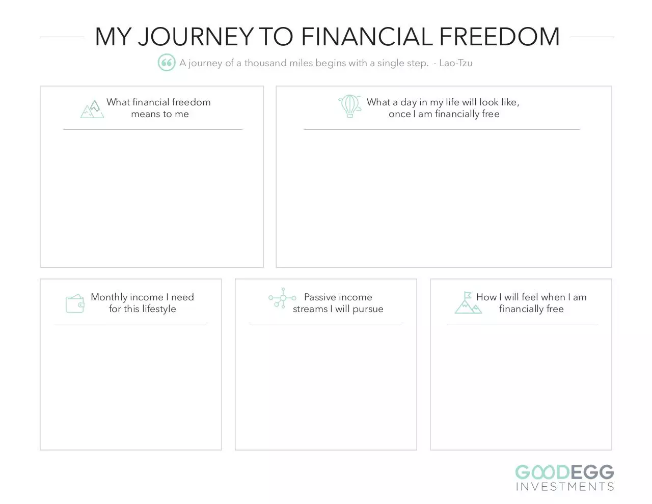 Page 1 of 1, Financial Freedom Worksheet