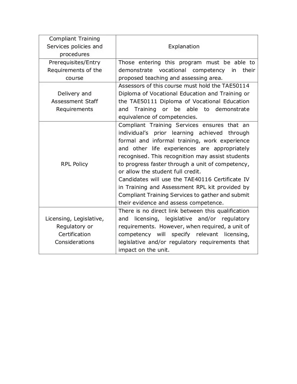 Document preview - Compliant Training Services TAS.pdf - Page 1/1