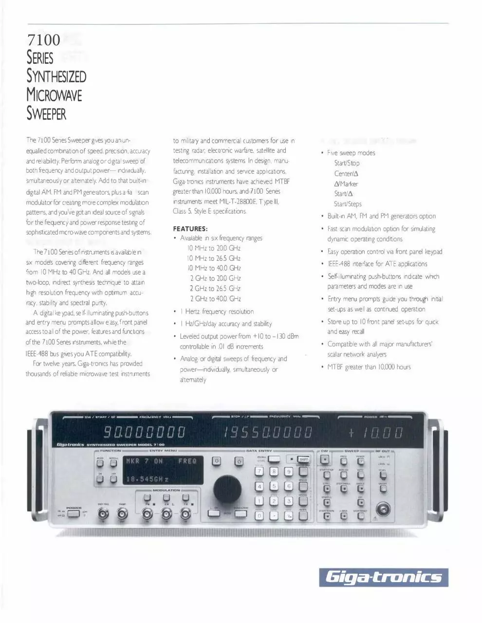 Page 1 of 5, 7100 brochure