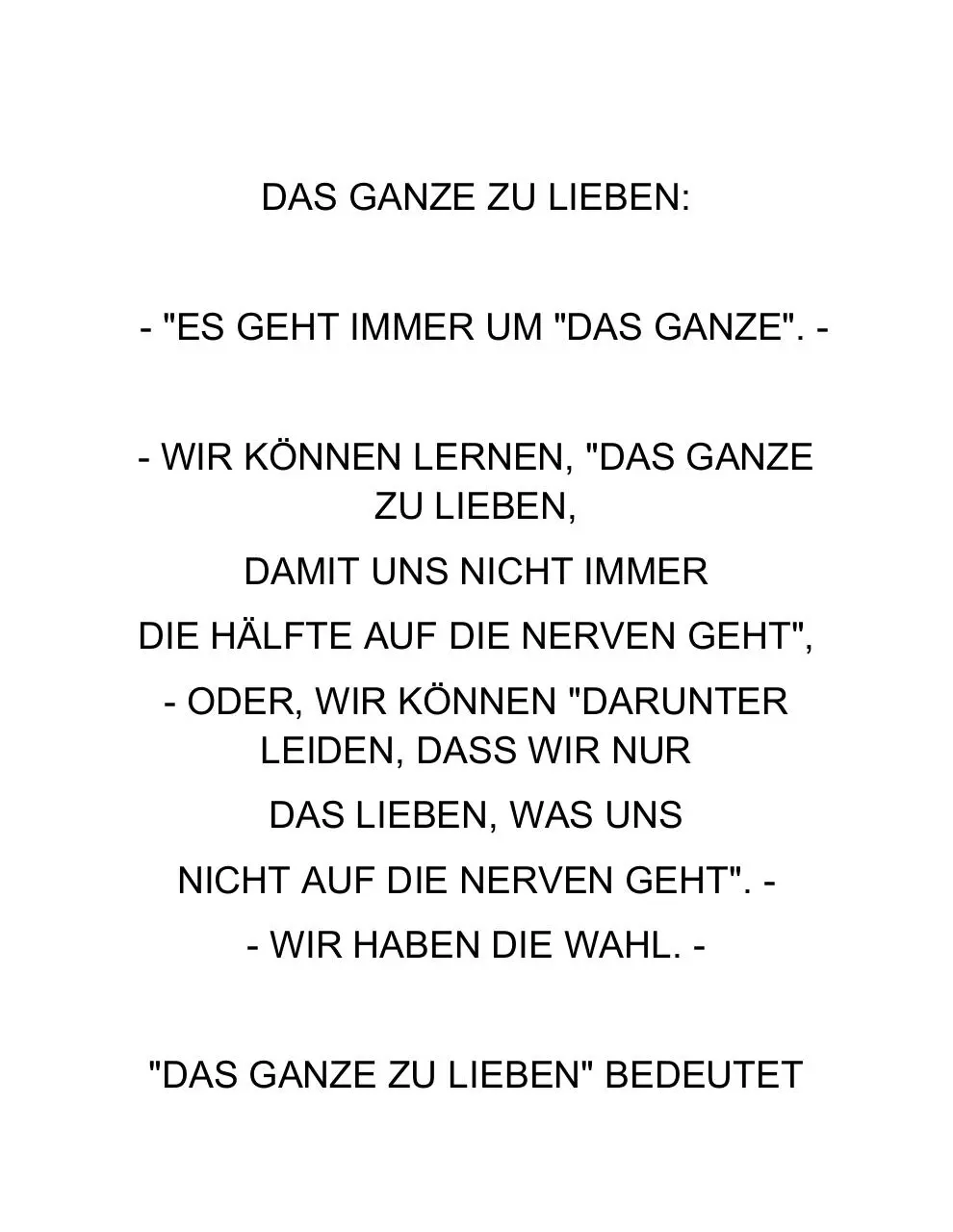 Page 1 of 9, D. Ganze zu lieben.