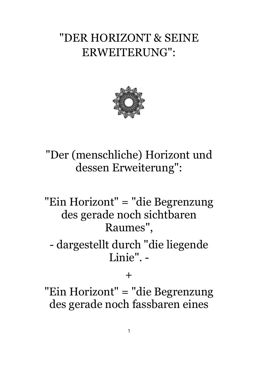 Document preview Der Horizont und seine Erweiterung.pdf - page 1/5