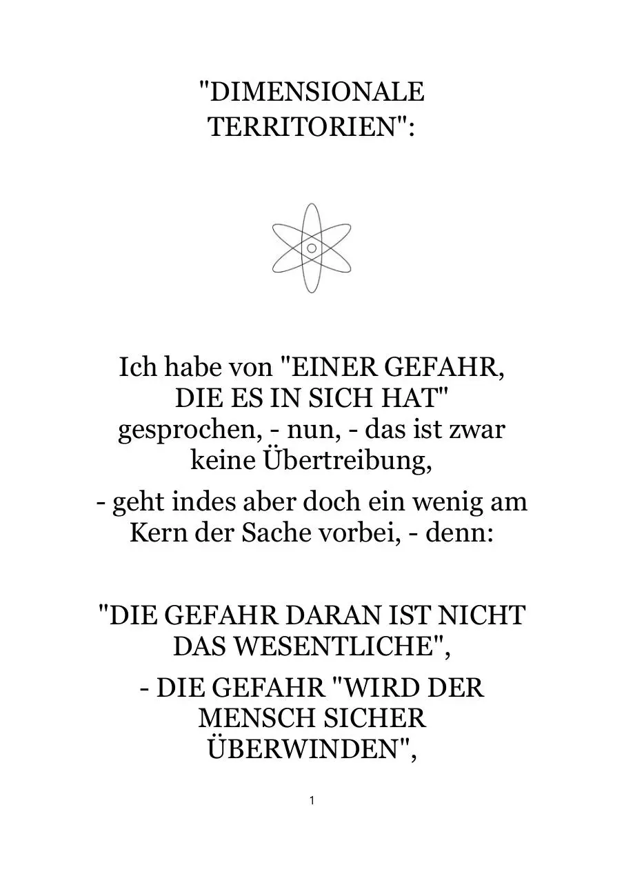 Page 1 of 15, Dimensionale Territorien