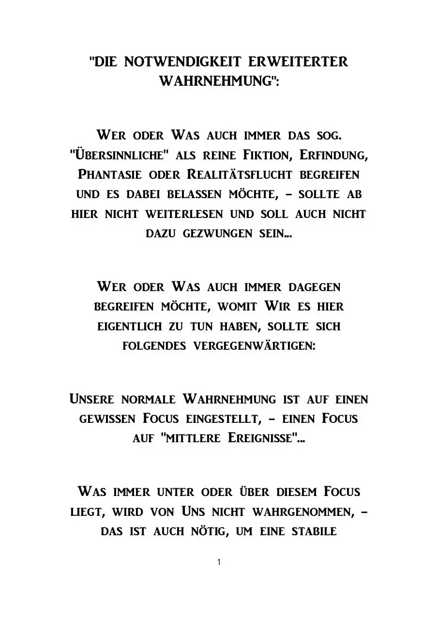 Page 1 of 9, Notwendigkeit erweiterter Warhnehmung.