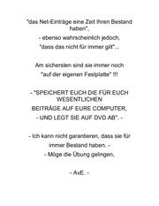 Page 3, Zum Umgang mit meiner Literatur.