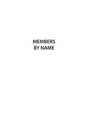 Page 3, WCSFP14 MEMBER LIST EBOOK