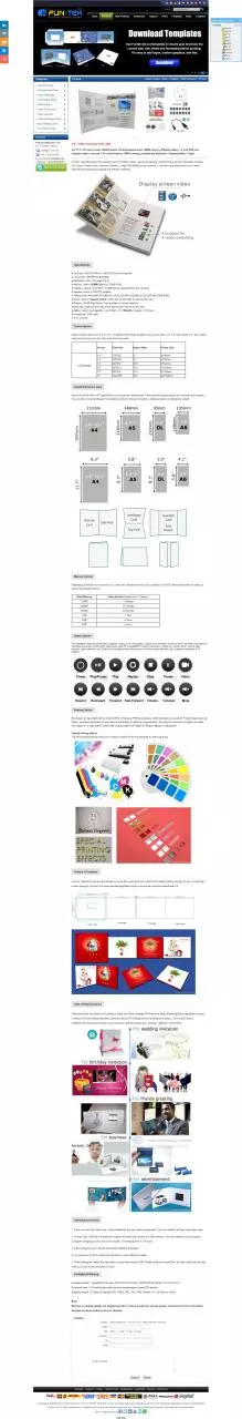 Page 1 of 1, 2.8 inch Video Brochure VGC 028