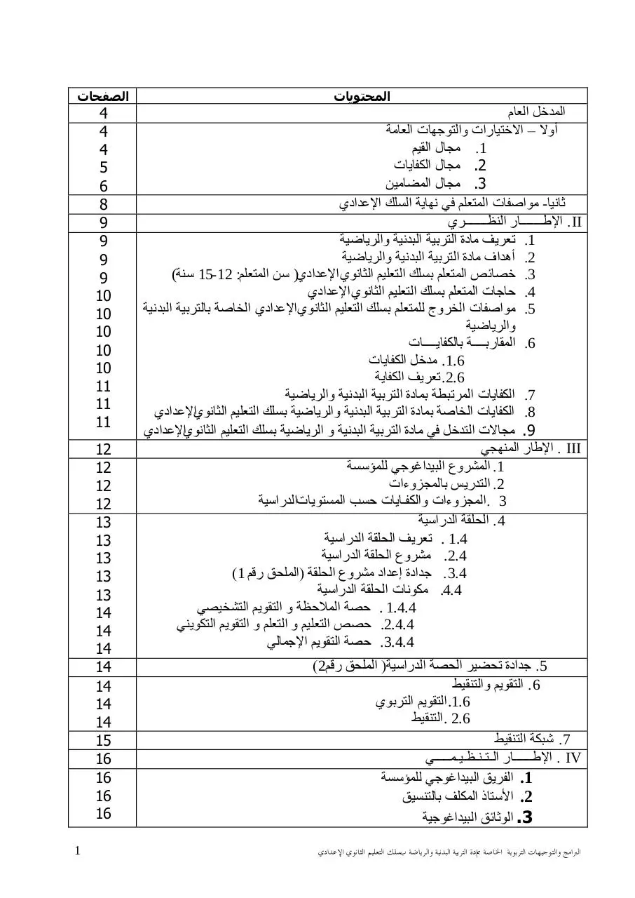 Page 2 of 29, ORIENTATIONS PEDAGOGIQUES POUR LE COLLEGEµAR