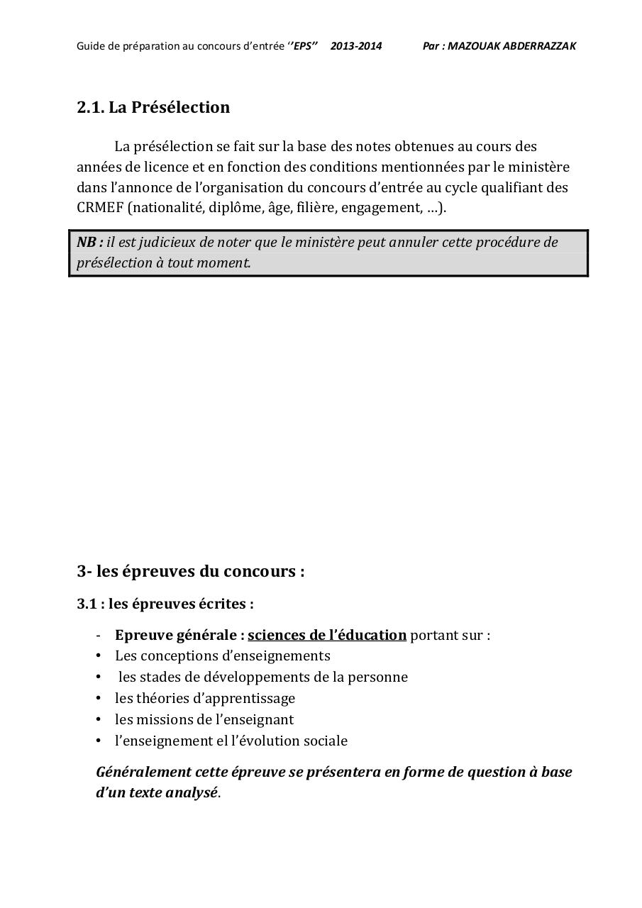 GUIDE DE PREPARATION AUX CONCOURS EPS ANCIENNE VERSION.pdf - page 4/41