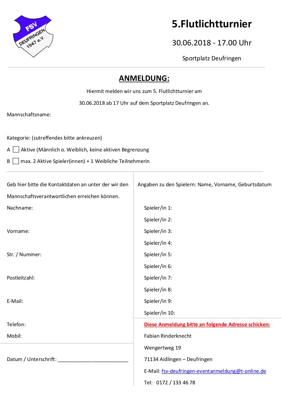 Document preview Anmeldeformular Flutlichtturnier 2018.pdf - page 1/1