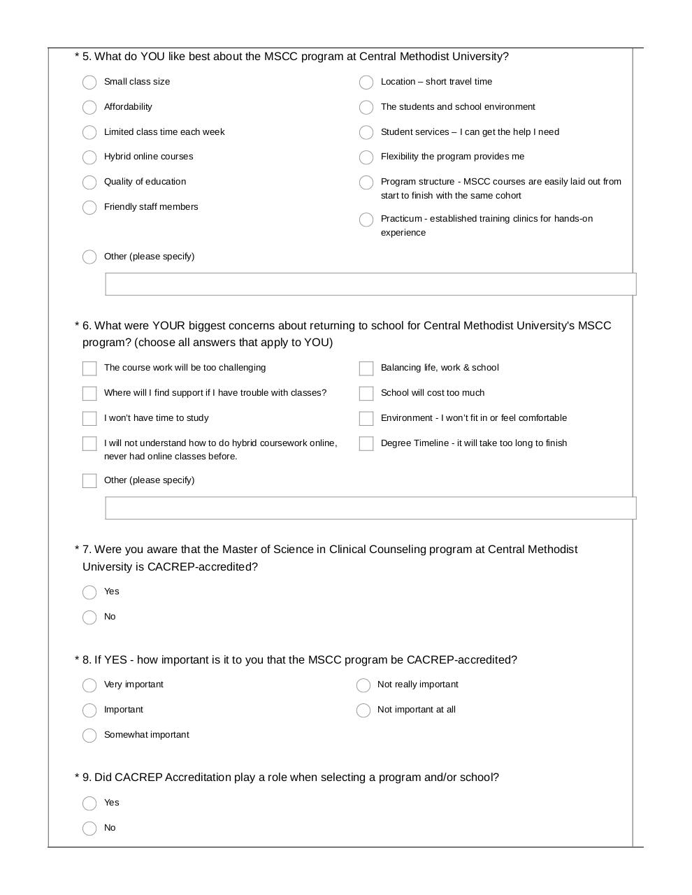 Document preview MSCC Student Survey Rev2.pdf - page 3/5