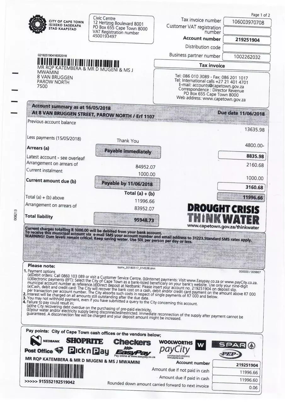 Page 1 of 2, Municipality